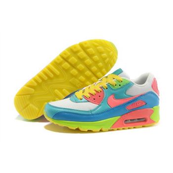 Nike Air Max 90 Womens Shoes Yellow Green Discount Code